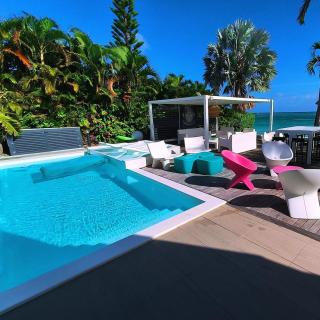 Villa avec piscine et plage privée sur le Lagon - Saint-François - 7
