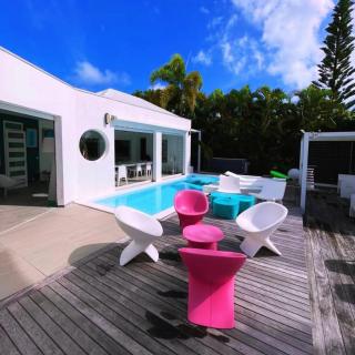 Villa avec piscine et plage privée sur le Lagon - Saint-François - 3