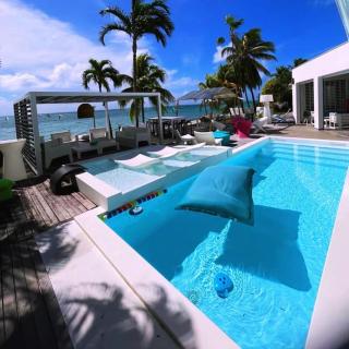 Villa avec piscine et plage privée sur le Lagon - Saint-François - 0
