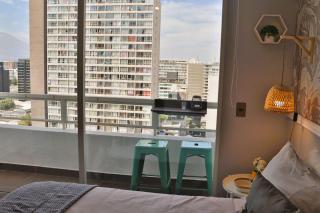 HOM I Estudio con Terraza vista a la ciudad-Santiago - 5