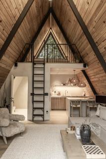 Lafa Cabin - Luxe A Frame Retreat with Hot Tub, Sauna, Firepit- 5 Min to Mt Rainier - Ashford - 9