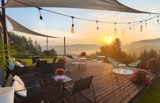 Chata w Bieszczadzie SPA apartamenty i domki z widokiem na góry - Polańczyk - 4