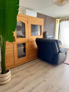 Luxuria - Heliopolis C - Sauna infrarouge - Clim - Parking - Village naturiste - Vue mer - Histoire de clés - 1