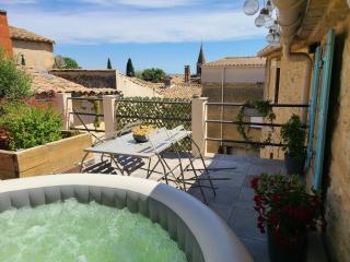 Suite de charme avec terrasse, spa extérieur et petit piscine - 9