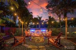Dog Friendly Home with Private Yard, Office & Fire Pit! STEPS to the Beach! - 0