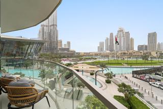 Panoramic 2BR with Pool & Burj View Next to Mall - 0