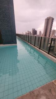 Flat 1QT boa viagem Golden view - Recife - 9