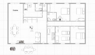 Villa en pleine nature avec piscine privée - 8 couchages - 4 chambres - Proche St Antonin Noble Val - 9