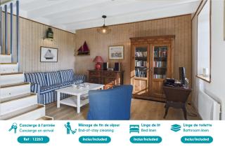 À 400m de la plage, charmante maison pour 7 - 8