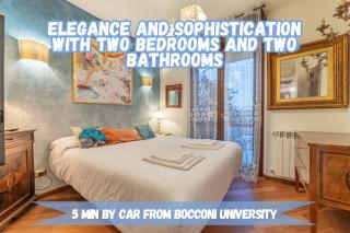 5' from Bocconi University with 2 Bedr and 2 Bathr - Milan - 0