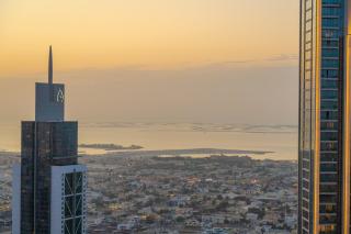 60th High Floor - full World islands, Downtown and Ocean View - high quality Design and Furniture - 2 Bedroom - 3