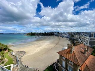 Le Crystal Studio Terrasse Vue mer Direct plage - Dinard - 9