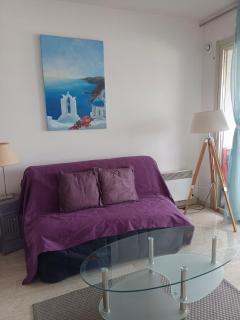 Grand studio vue mer à Marina Baie des Anges - 8