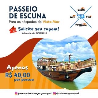 Loft Vista Mar 211 - Praia do Morro - prédio frente Mar - varanda com vista mar - elevador - atravessou a avenida, ja esta na Praia - internet - com garagem para carro pequeno - 2