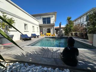 Belle Villa, piscine chauffée à 250m des plages - Biarritz - 9