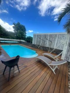 Villa meublé Tourisme 4 etoiles Sous le Ficus piscine chauffée - Ouest Lagon - Saint-Paul - 9