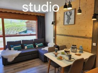 Arc 2000 - appartement ou studio avec balcon et vue - 7