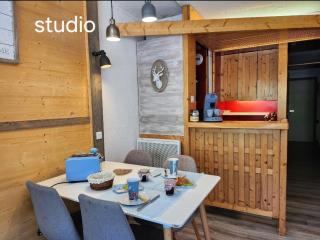 Arc 2000 - appartement ou studio avec balcon et vue - 6