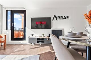 ArraeLuxe, 2 BEDROOMS 2 BATH Sleeps 5, PARKING, Central Location By Utilita Arena, ICC, Broad Street, Brindley Place and LEGOLAND - Birmingham - 4