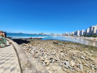Enorme apto Frente ao mar 4 suites A/C , churrasqueira privativa - Guarujá - 9