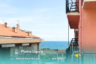 200 mt dal mare - Due balconi e Vista sul Mare - Pietra Ligure - 0