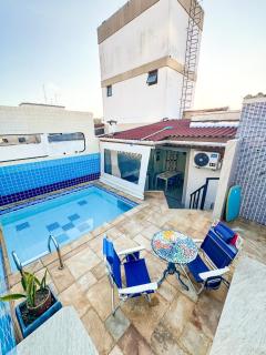 Cobertura 51 de 3 quartos com piscina e churrasqueira privativa - Guarujá - 0