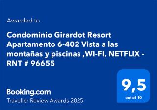 Condominio Girardot Resort Apartamento 6-402 Exclusiva vista panorámica-wi-fi - Girardot - 4