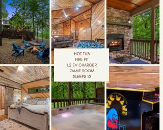 King Suite! Hot Tub, Arcade Games, L2 EV, Fire Pit, Kids Playset, Ping Pong, Dog Friendly - Broken Bow - 8