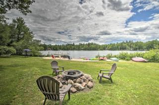 New Hampshire Home with Private Beach, Dock and Rafts! - 9