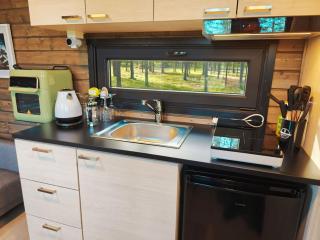Borealis Village 6 with a Nature View, Fireplace, Sauna, Kitchen - Muonio - 4