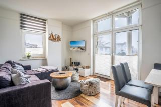 Haus Godewind Ferienwohnung 5 mit Balkon und Strandkorb - Binz - 4