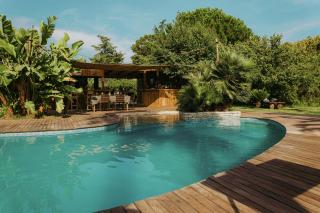 Yourte jardin exotique piscine - Quatre Murs Et Un Toit - Hyères - 9