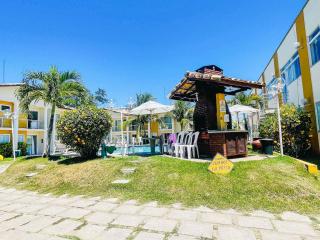Flat's com 1 suíte no pavimento superior com internet privativa 300MBPS localizado no Residencial Mont Hebron, condomínio a aproximadamente 250m da praia de Taperapuã, com piscinas, sauna e portaria 24hrs - Porto Seguro - 8