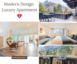 Modern designed, luxury mountain view Apartment - Kandersteg - 0