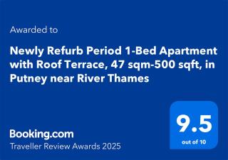 Newly Refurb Period 1-Bed Apartment with Roof Terrace, 47 sqm-500 sqft, in Putney near River Thames - Londra - 9