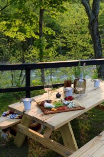 Perch Cottages #9 - Mountain Views, Sauna, Private Creek Access - Boiceville - 2