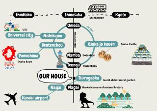 JAVA HOUSE 長居公園ー11min Nambaー2min Airport line Station - Osaka - 6