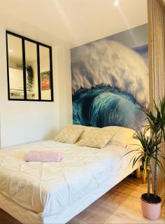 DUNE Océan Luxe Appartement, Accès Plage privé, Parking & Wifi 50m Océan Surf - 6