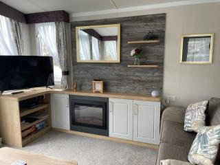 Luxury Caravan Cornwall sleeps 4 countryside view - St Austell - 6