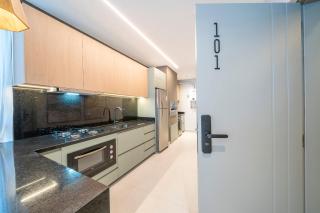 Residencial East Wind 101 - Excelente apartamento 2 Suítes, frente para o mar, piscina, sauna e espaço de lazer com vista para a praia de Mariscal - (Consultar serviços de roupa de cama e banho) - 6