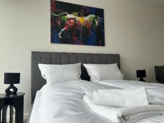 FeelGood Apartment 61 in Schönebeck, inklusive Tiefgaragenparkplatz und fünf Minuten fußläufig bis zur Elbe, Netflix, Dachterrasse - Schönebeck - 3