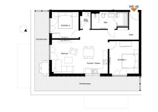 KÜSTE33/48 – Penthousewohnung mit Dachterrasse, Sauna - strandnah! - Tossens - 1