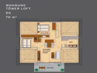 Töwer Loft Comfortable holiday residence - Juist - 2