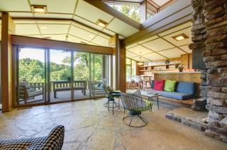 Tranquil Mid-Century Modern Cottage with Forest View - 7