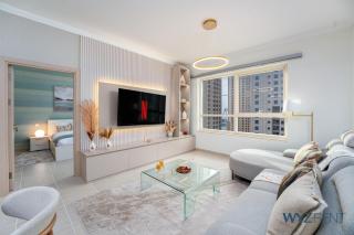 Ethereal 1 BR in JBR with Beach Views & Access - 0