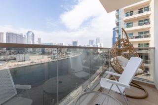 Canal View, Partial Burj Khalifa View, Brand New - 7