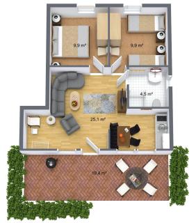 Ferienhaus Lerche 3 - - 1