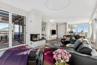 Sky Lodge - Exlusives Penthouse mit Panoramameerblick, Dachterrasse und Kamin - Olpenitz - 7