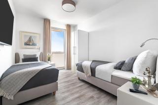 BeachWaveThree- 2OG, barrierearm, Meerblick, Balkon, Kamin, Sauna - Olpenitz - 6