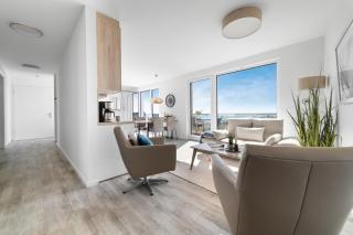 BeachViewThree- 3 OG, barrierearm, Meerblick, Balkon, Kamin, Sauna - Olpenitz - 1